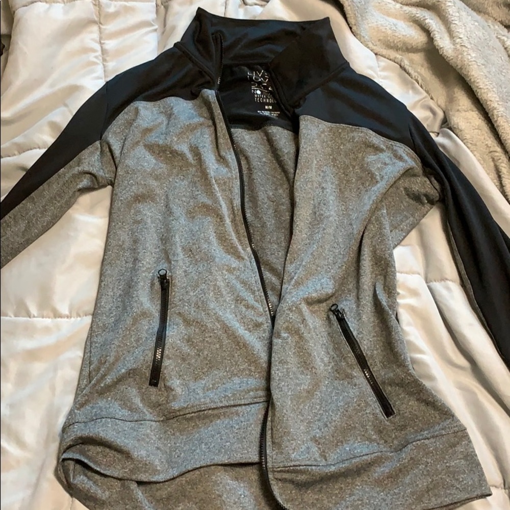 Aeropostale live love dream zip up running hoodie
